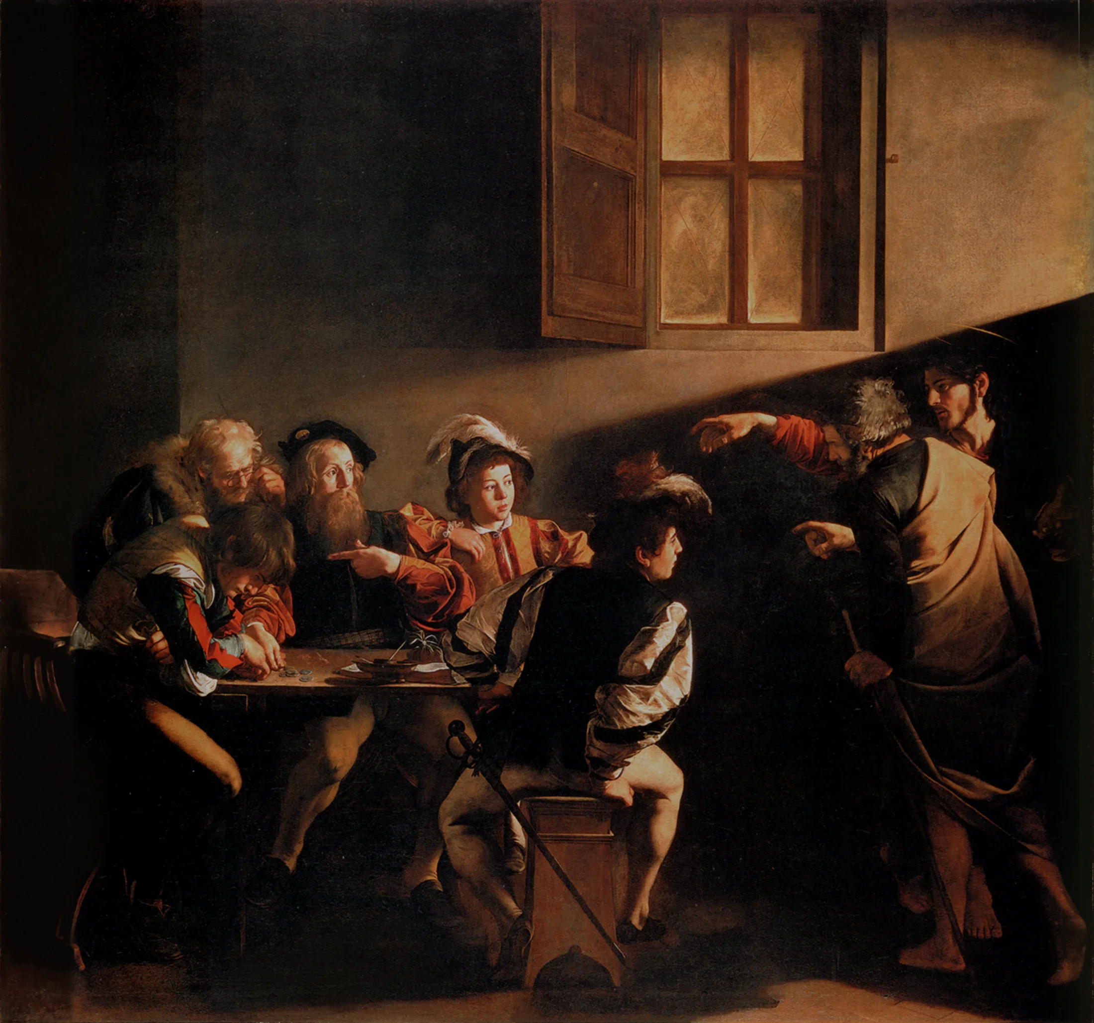 Caravaggio — The Calling of Saint Matthew